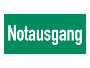 Notausgang Schild