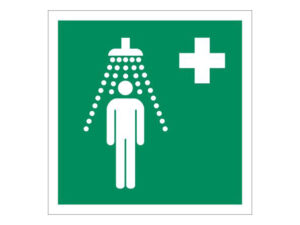 Notdusche Schild (E012) nach ISO 7010